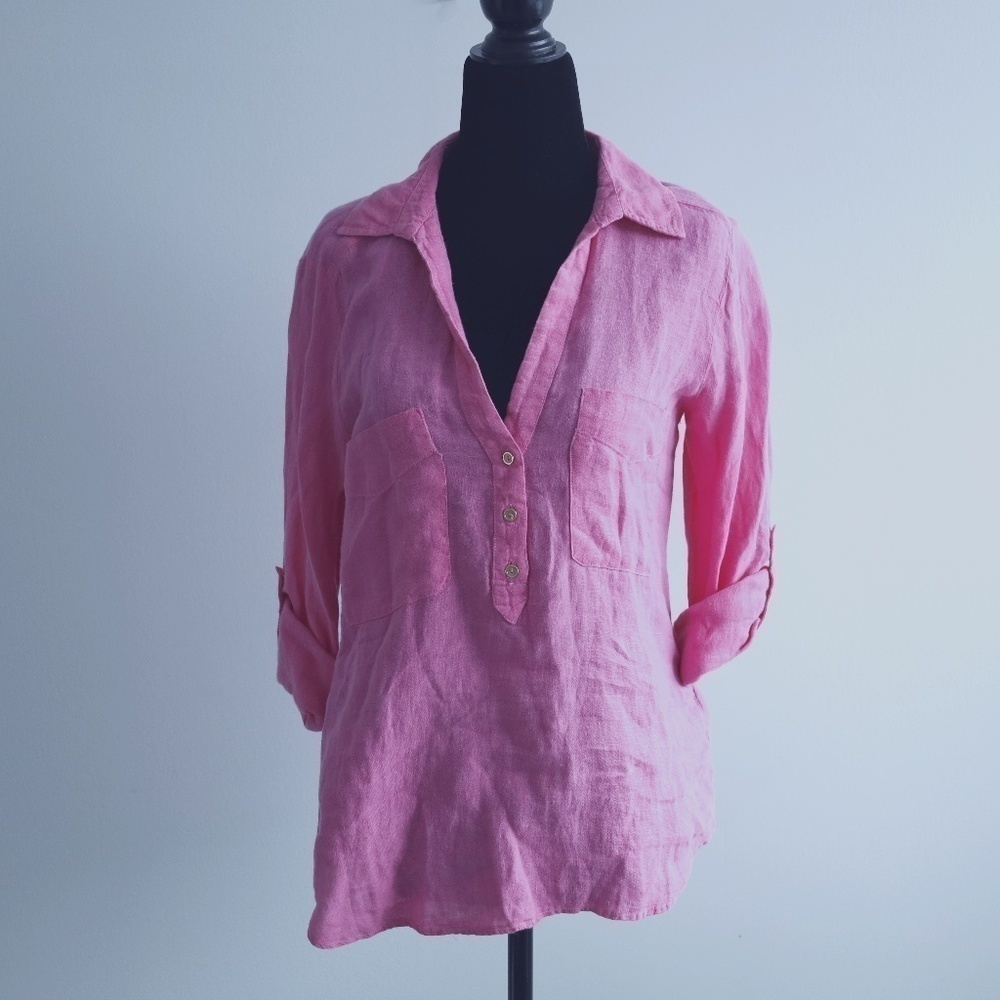⭐️HOST PICK⭐️ Zara Linen Blouse